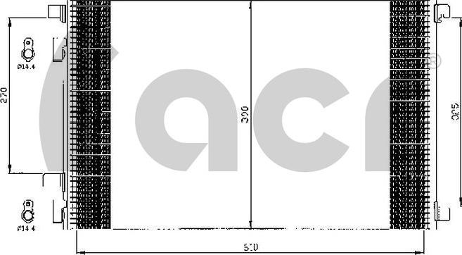 ACR 300496 - Condenser, air conditioning www.autospares.lv