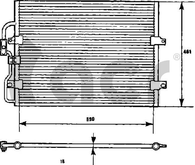 ACR 300443 - Kondensators, Gaisa kond. sistēma www.autospares.lv