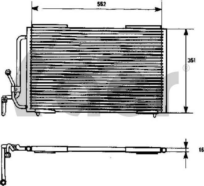 ACR 300447 - Kondensators, Gaisa kond. sistēma www.autospares.lv