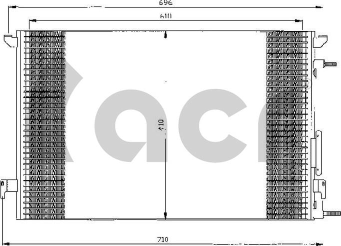 ACR 300500 - Kondensators, Gaisa kond. sistēma www.autospares.lv