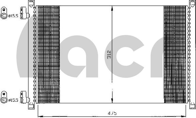 ACR 300091 - Kondensators, Gaisa kond. sistēma www.autospares.lv