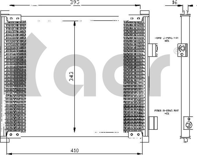 ACR 300055 - Kondensators, Gaisa kond. sistēma www.autospares.lv