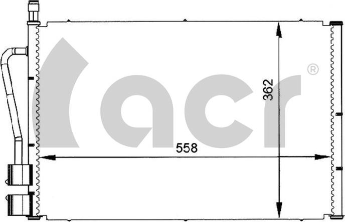 ACR 300066 - Kondensators, Gaisa kond. sistēma autospares.lv