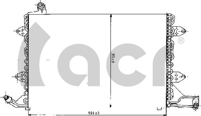 ACR 300113 - Kondensators, Gaisa kond. sistēma www.autospares.lv