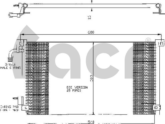 ACR 300390 - Kondensators, Gaisa kond. sistēma www.autospares.lv