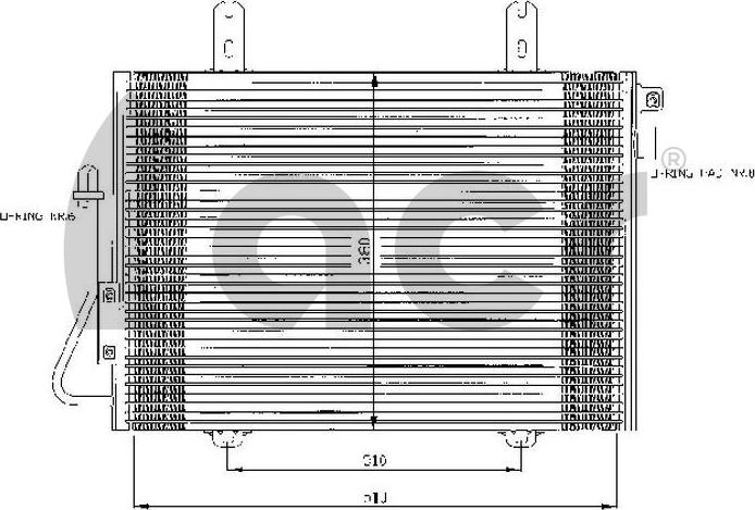 ACR 300383 - Kondensators, Gaisa kond. sistēma www.autospares.lv