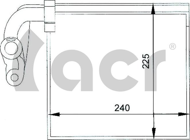 ACR 310041 - Iztvaikotājs, Gaisa kondicionēšanas sistēma www.autospares.lv