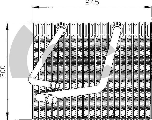 ACR 310147 - Iztvaikotājs, Gaisa kondicionēšanas sistēma autospares.lv