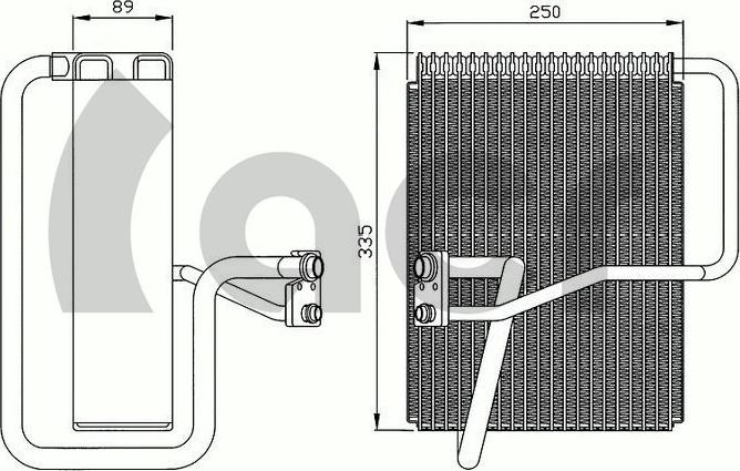 ACR 310133 - Iztvaikotājs, Gaisa kondicionēšanas sistēma www.autospares.lv