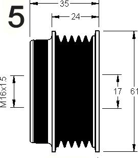 AD Kühner 885009 - Piedziņas skriemelis, Ģenerators www.autospares.lv