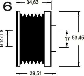 AD Kühner 885355 - Piedziņas skriemelis, Ģenerators autospares.lv