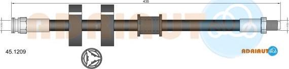 Adriauto 45.1209 - Bremžu šļūtene www.autospares.lv