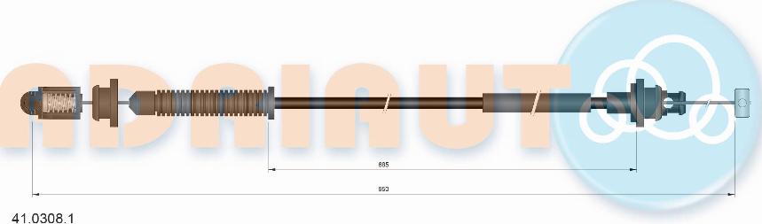 Adriauto 4103081 - Akseleratora trose www.autospares.lv