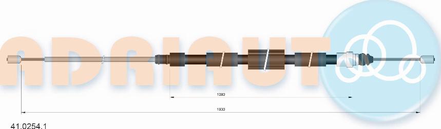 Adriauto 41.0254.1 - Trose, Stāvbremžu sistēma www.autospares.lv