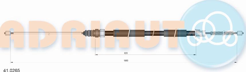 Adriauto 41.0265 - Trose, Stāvbremžu sistēma www.autospares.lv