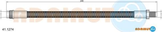 Adriauto 41.1274 - Bremžu šļūtene www.autospares.lv