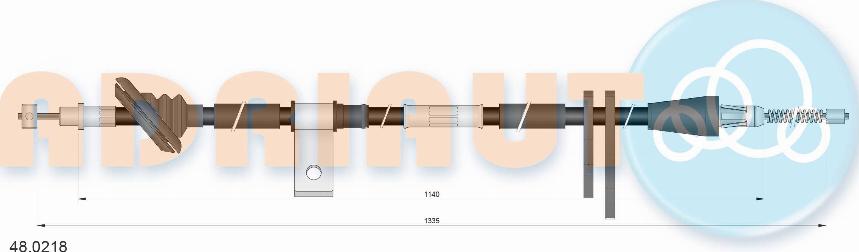 Adriauto 48.0218 - Trose, Stāvbremžu sistēma autospares.lv