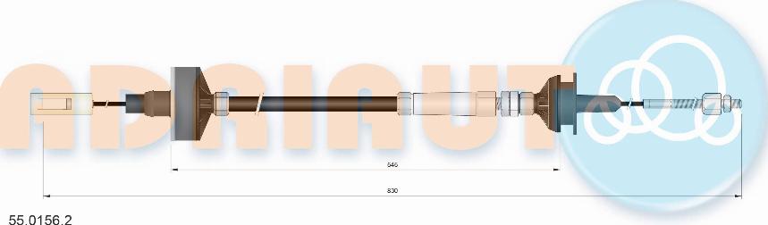 Adriauto 55.0156.2 - Trose, Sajūga pievads www.autospares.lv