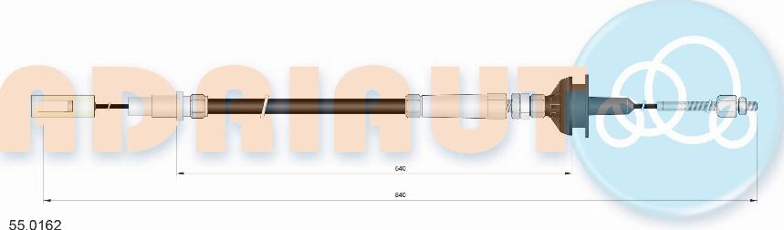 Adriauto 55.0162 - Trose, Sajūga pievads www.autospares.lv