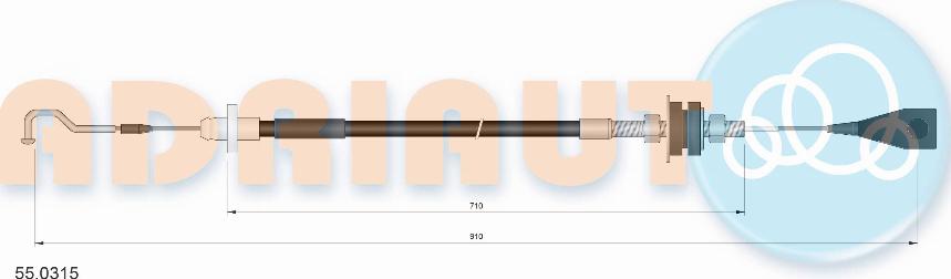 Adriauto 550315 - Akseleratora trose www.autospares.lv