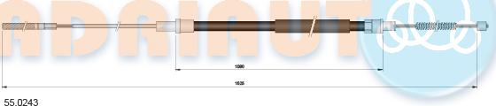 Adriauto 55.0243 - Trose, Stāvbremžu sistēma www.autospares.lv