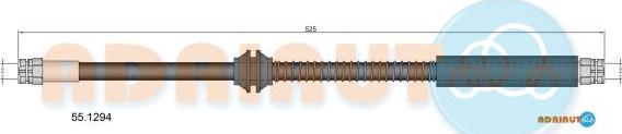 Adriauto 55.1294 - Bremžu šļūtene autospares.lv