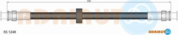 Adriauto 55.1248 - Bremžu šļūtene www.autospares.lv