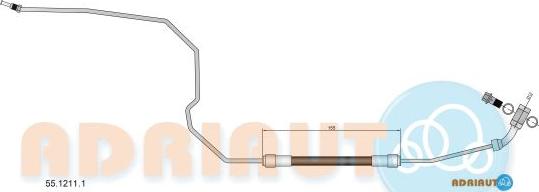 Adriauto 55.1211.1 - Bremžu šļūtene www.autospares.lv