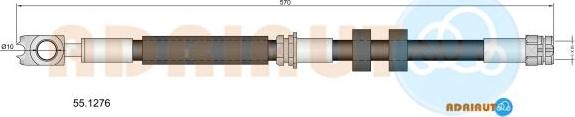 Adriauto 55.1276 - Bremžu šļūtene www.autospares.lv