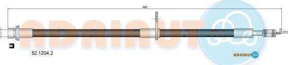 Adriauto 52.1204.2 - Bremžu šļūtene www.autospares.lv