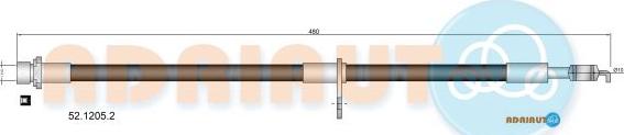 Adriauto 52.1205.2 - Bremžu šļūtene www.autospares.lv