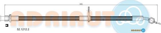 Adriauto 52.1212.2 - Bremžu šļūtene www.autospares.lv