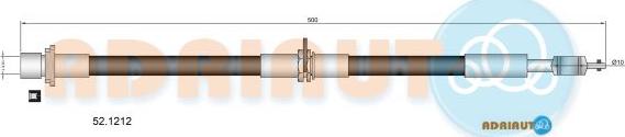 Adriauto 52.1212 - Bremžu šļūtene www.autospares.lv