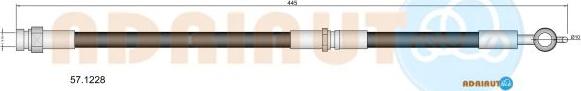 Adriauto 57.1228 - Bremžu šļūtene www.autospares.lv