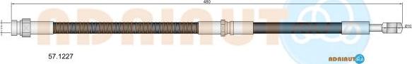 Adriauto 57.1227 - Bremžu šļūtene www.autospares.lv