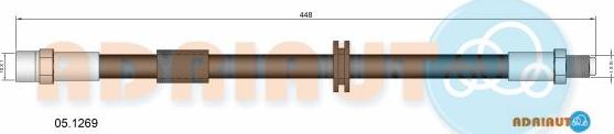 Adriauto 05.1269 - Тормозной шланг www.autospares.lv