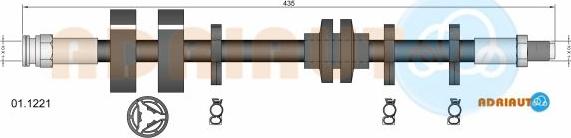 Adriauto 01.1221 - Bremžu šļūtene www.autospares.lv