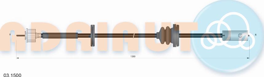 Adriauto 03.1500 - Spidometra trose www.autospares.lv