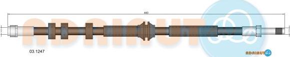 Adriauto 03.1247 - Bremžu šļūtene www.autospares.lv