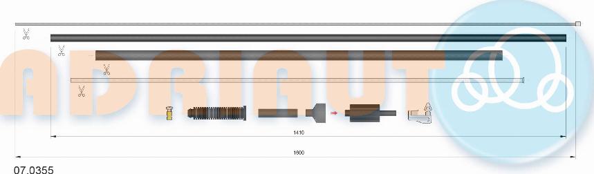 Adriauto 07.0355 - Akseleratora trose www.autospares.lv