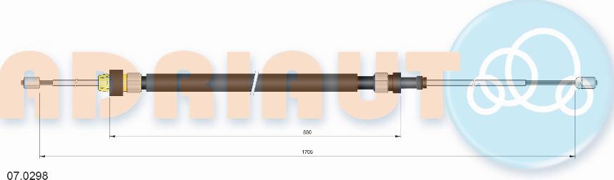 Adriauto 07.0298 - Trose, Stāvbremžu sistēma www.autospares.lv