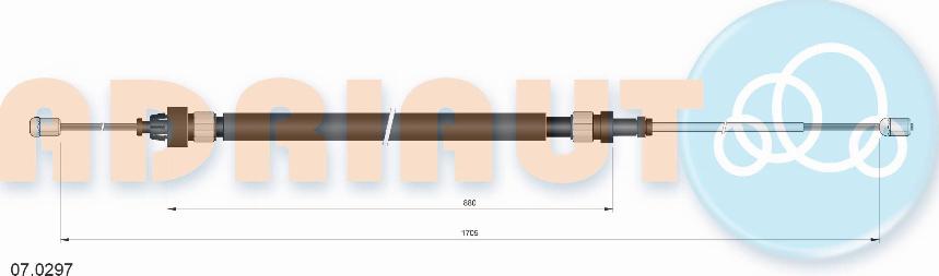 Adriauto 07.0297 - Trose, Stāvbremžu sistēma www.autospares.lv