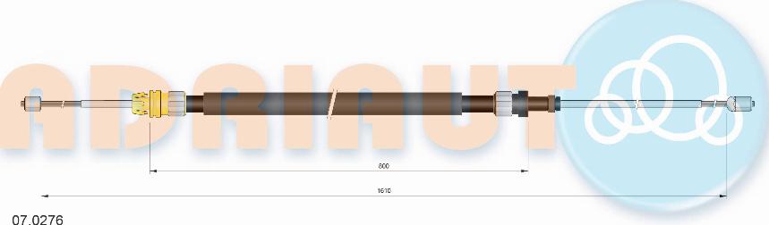 Adriauto 07.0276 - Trose, Stāvbremžu sistēma www.autospares.lv