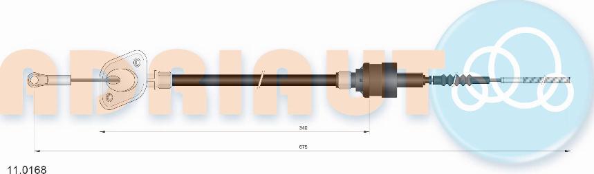 Adriauto 11.0168 - Trose, Sajūga pievads www.autospares.lv