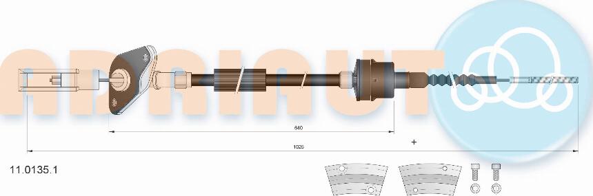 Adriauto 11.0135.1 - Trose, Sajūga pievads www.autospares.lv