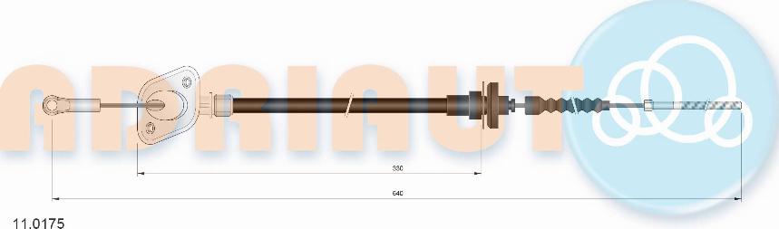 Adriauto 11.0175 - Trose, Sajūga pievads www.autospares.lv