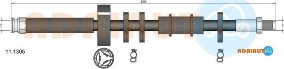 Adriauto 11.1305 - Bremžu šļūtene www.autospares.lv