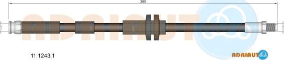 Adriauto 11.1243.1 - Bremžu šļūtene www.autospares.lv