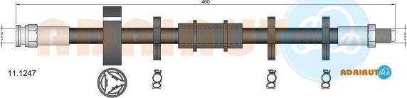 Adriauto 11.1247 - Bremžu šļūtene www.autospares.lv