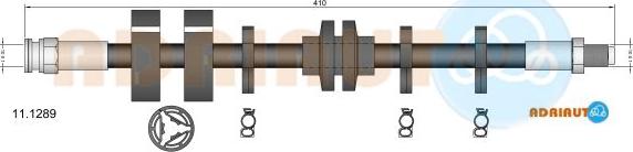 Adriauto 11.1289 - Bremžu šļūtene www.autospares.lv